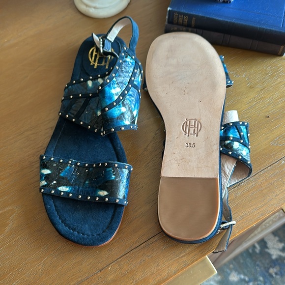 House of Harlow 1960 blue sandals size 38.5 - Picture 4 of 4